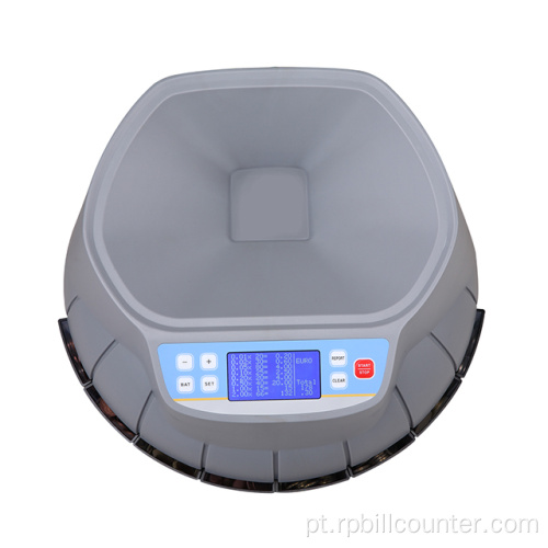 R9001 Ranpeng Auto Coin Counter e Classificador para EURO e USD com Dot Matrix Screen Display